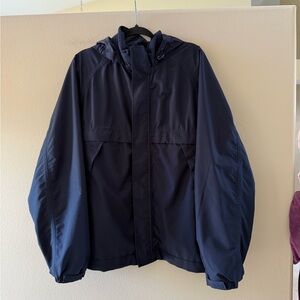 Eddie Bauer Navy WeatherEdge Waterproof Hooded Jacket NEW